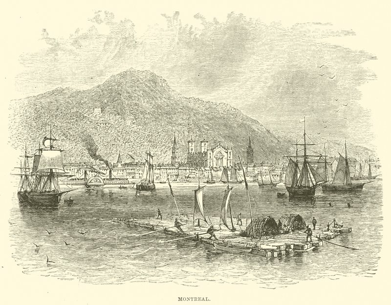 Montreal (gravür) by English School