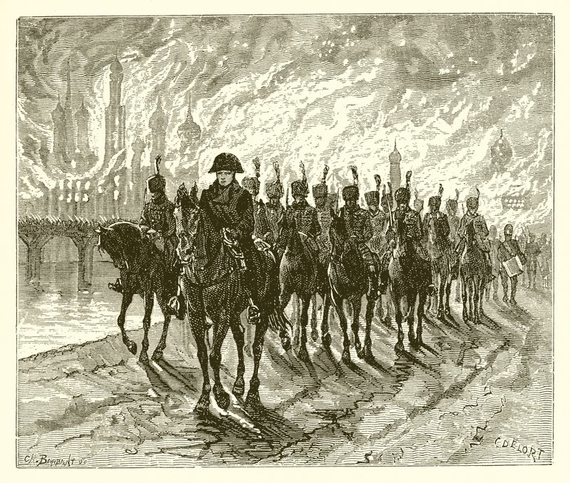 alevler içinde Moskova by English School