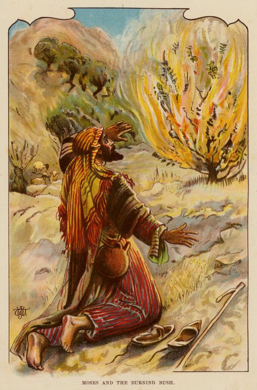 Musa ve Yanan Çalı (renkli taş) by English School