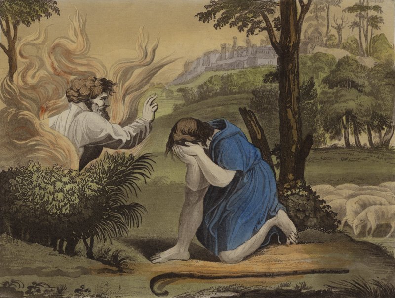Musa ve yanan çalı (renkli taş) by English School