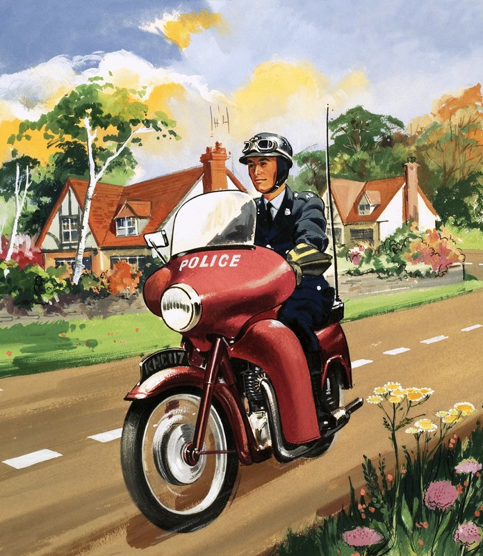 motosiklet polisi by English School