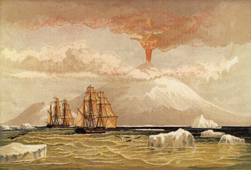 Erebus Dağı by English School