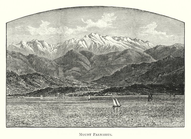 Parnassus Dağı (gravür) by English School