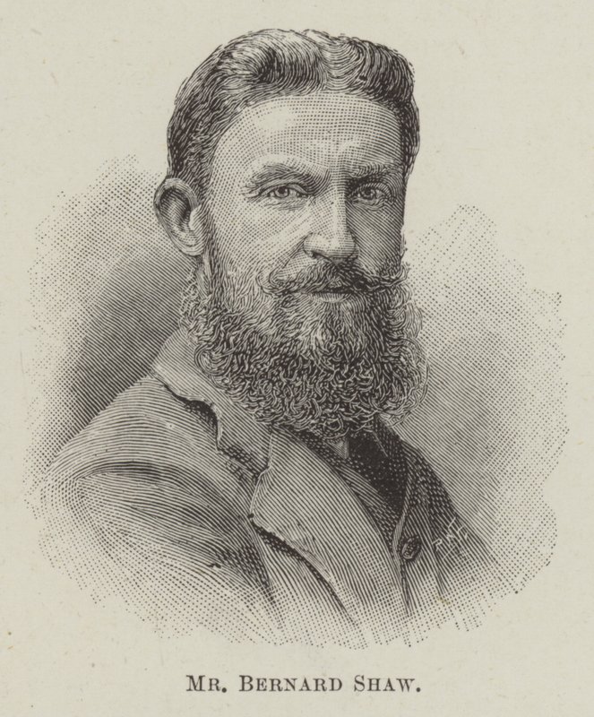 Bay Bernard Shaw (gravür) by English School