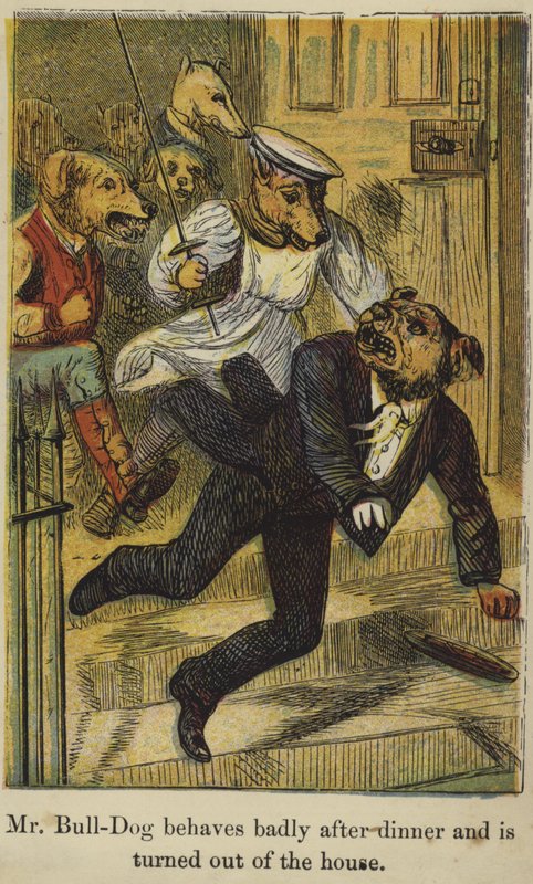 Bay Bull-Dog akşam yemeğinden sonra kötü davranır ve evden kovulur. by English School
