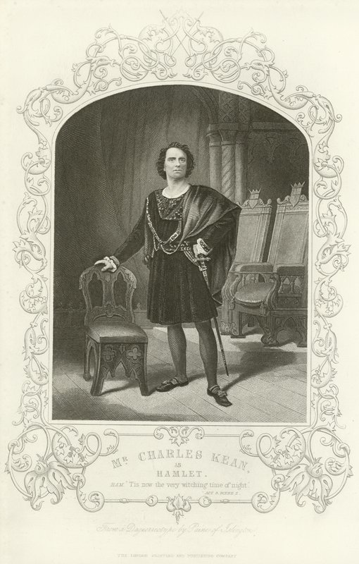 Bay Charles Kean Hamlet, Hamlet, Perde III, Sahne II olarak by English School