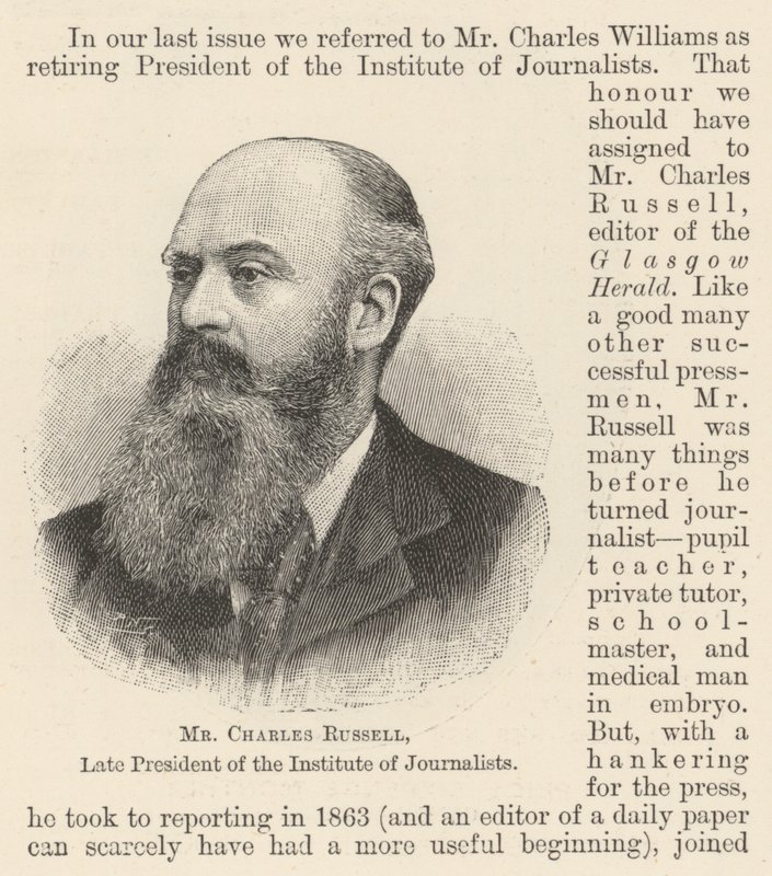 Bay Charles Russell, Gazeteciler Enstitüsü