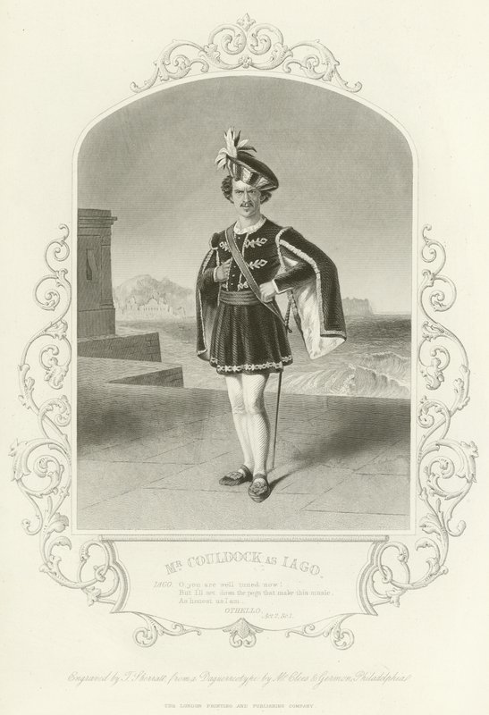 Bay Couldock, Iago, Othello, II. Perde, I. Sahne olarak by English School
