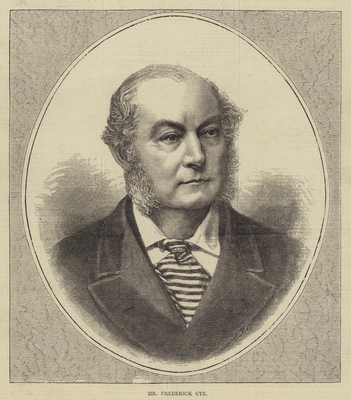 Bay Frederick Gye (gravür) by English School