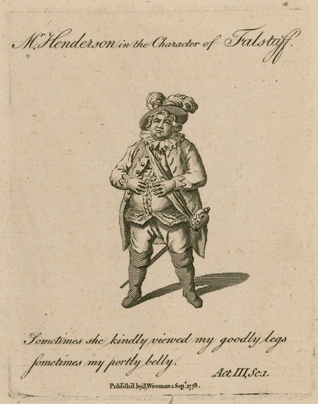Bay Henderson, Falstaff karakterinde by English School