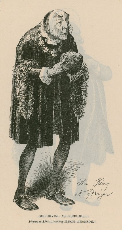 Bay Henry Irving, aktör, Louis XI olarak by English School