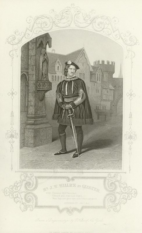 Bay JW Wallack Gloster, Richard III, Perde I, Sahne I olarak by English School