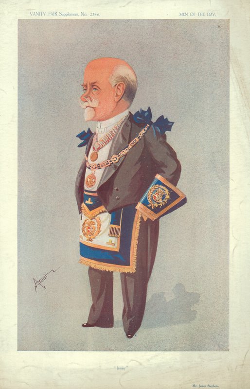 Bay James Stephens, Jimmy, 22 Ekim 1913, Vanity Fair karikatürü by English School