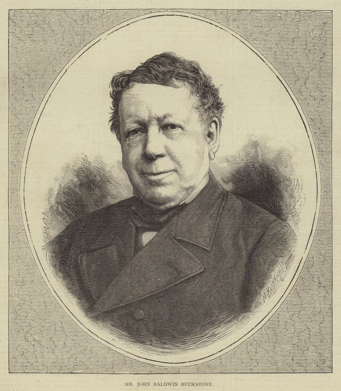 Bay John Baldwin Buckstone (gravür) by English School