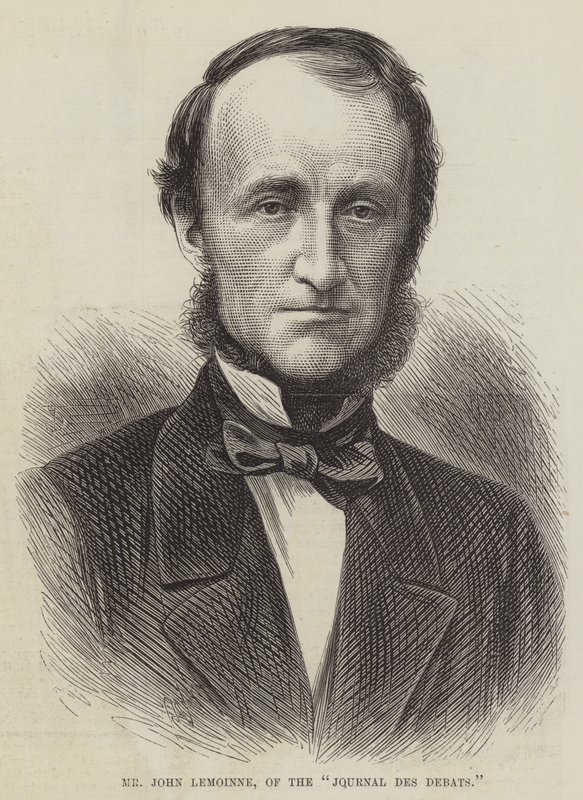 Bay John Lemoinne, "Journal des Debats" (gravür) by English School