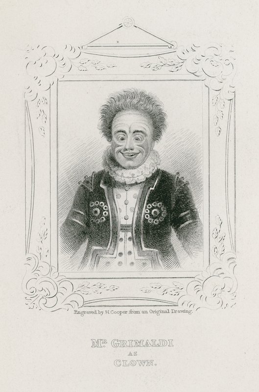 Bay Joseph Grimaldi Palyaço olarak by English School