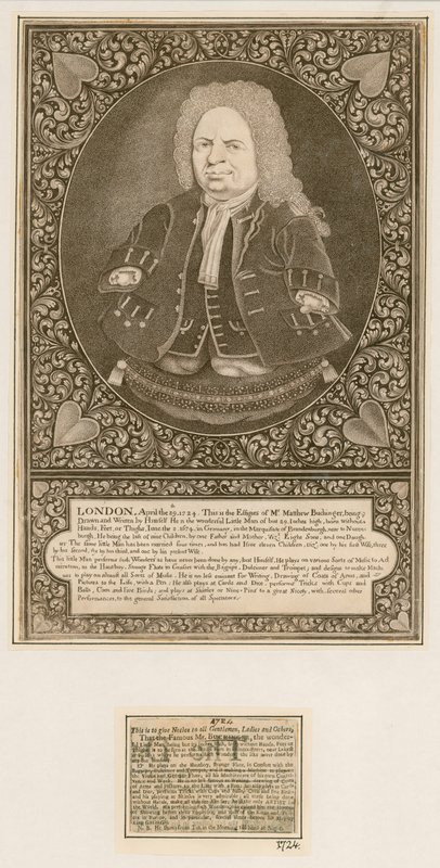Bay Matthew Buchinger, cüce by English School