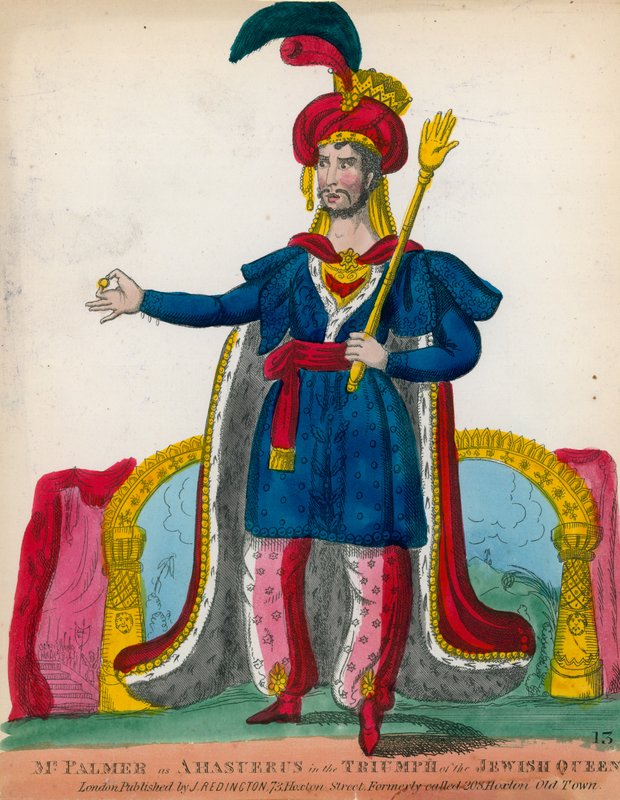 Bay Palmer, Yahudi Kraliçenin Zaferinde Ahasuerus rolünde by English School