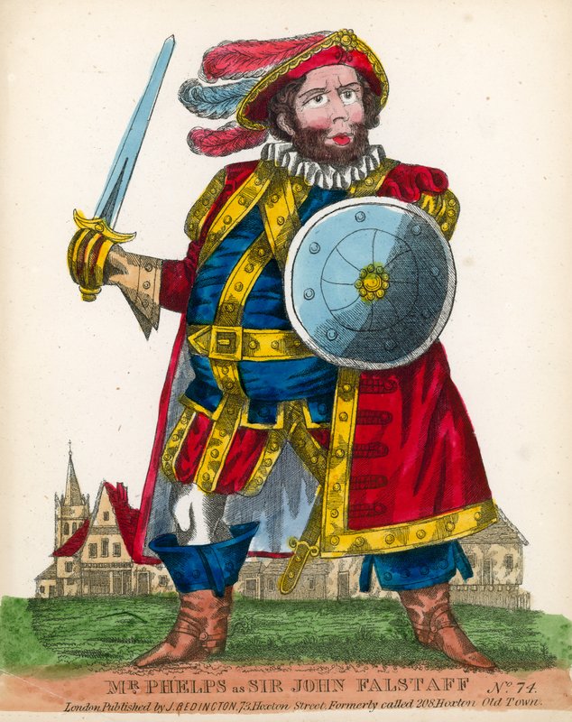 Bay Phelps Sir John Falstaff olarak by English School