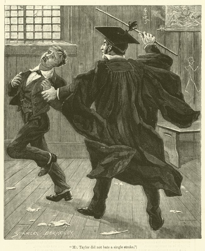 "Bay Taylor tek bir vuruş bile yapmadı" (gravür) by English School