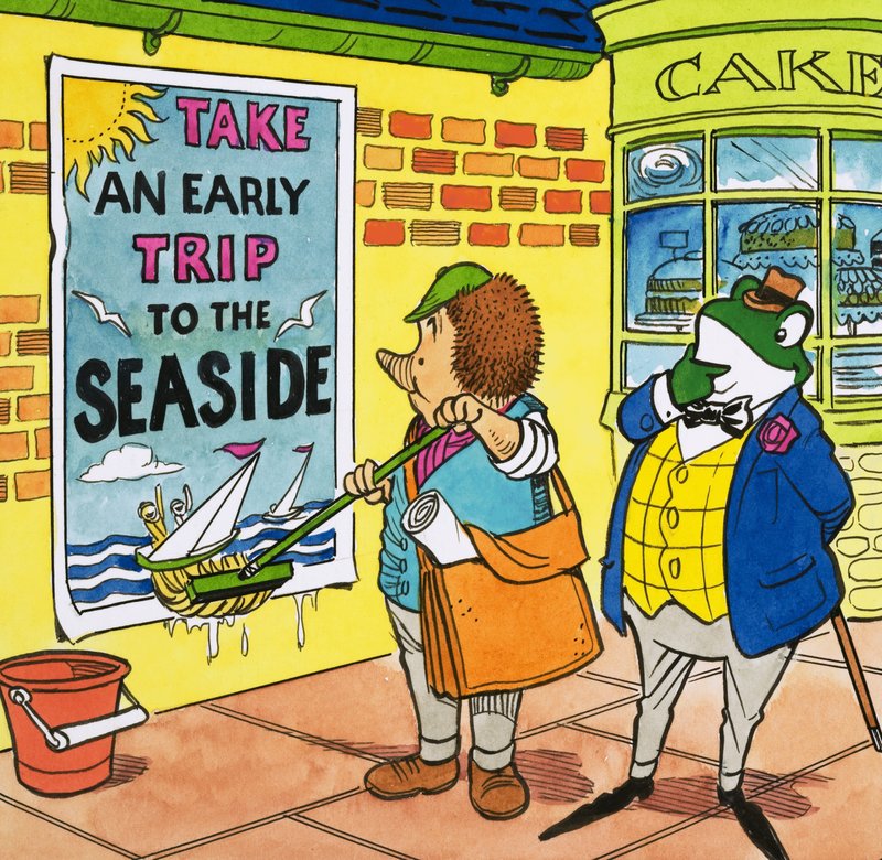 Bay Toad deniz kenarında bir tatil düşünüyor by English School