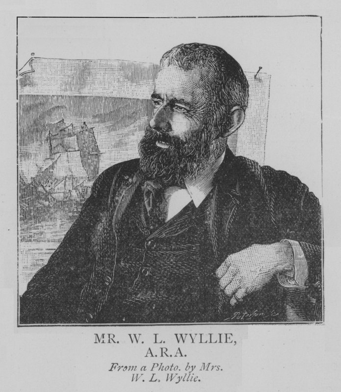 Bay W L Wyllie, ARA (gravür) by English School