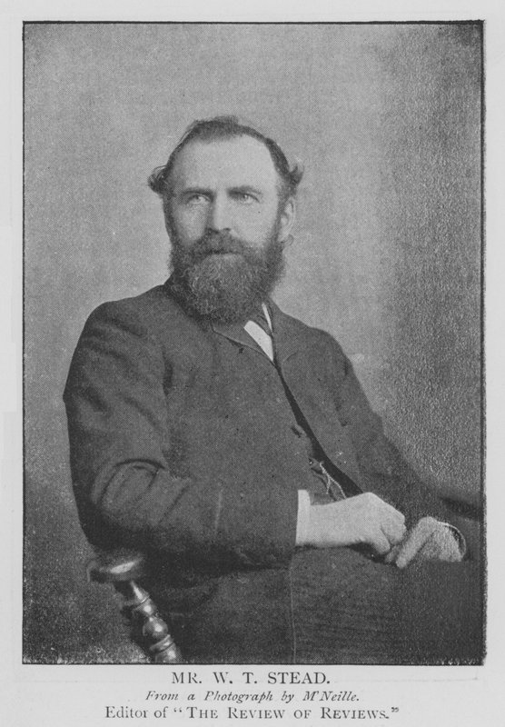 Bay WT Stead (gravür) by English School