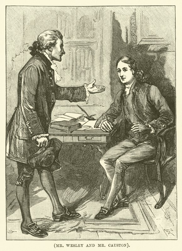Bay Wesley ve Bay Causton (gravür) by English School
