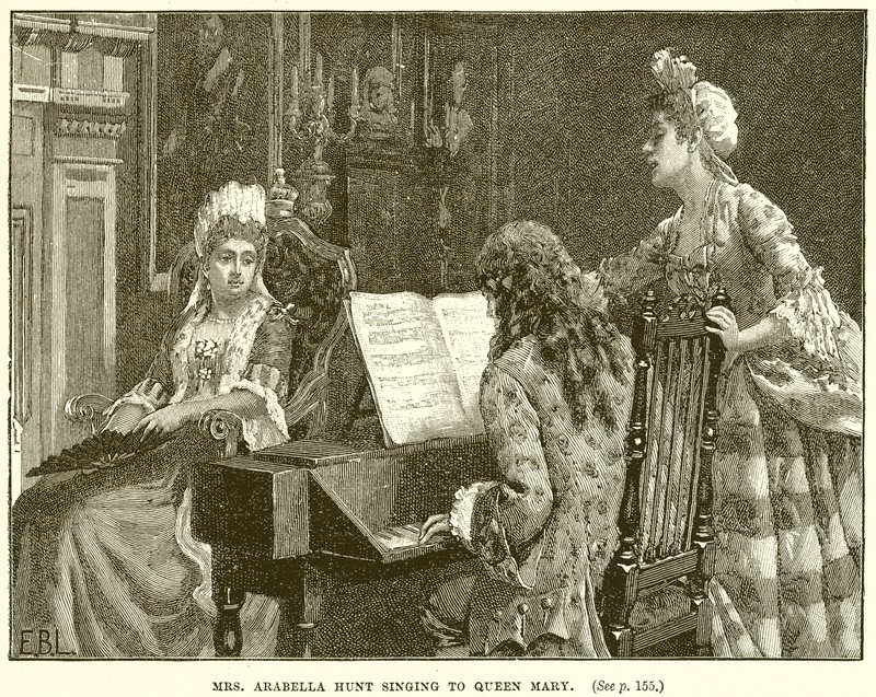 Bayan Arabella Hunt, Kraliçe Mary
