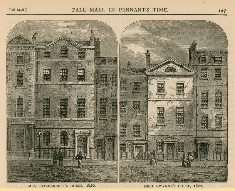 Bayan Fitzherberts Evi ve Nell Gwynnes Evi, 1820 by English School