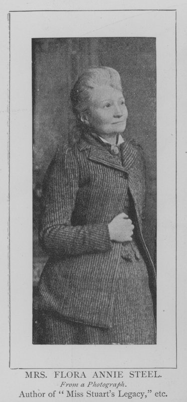 Bayan Flora Annie Steel (gravür) by English School