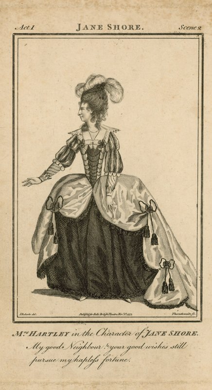 Bayan Hartley, Jane Shore karakterinde by English School