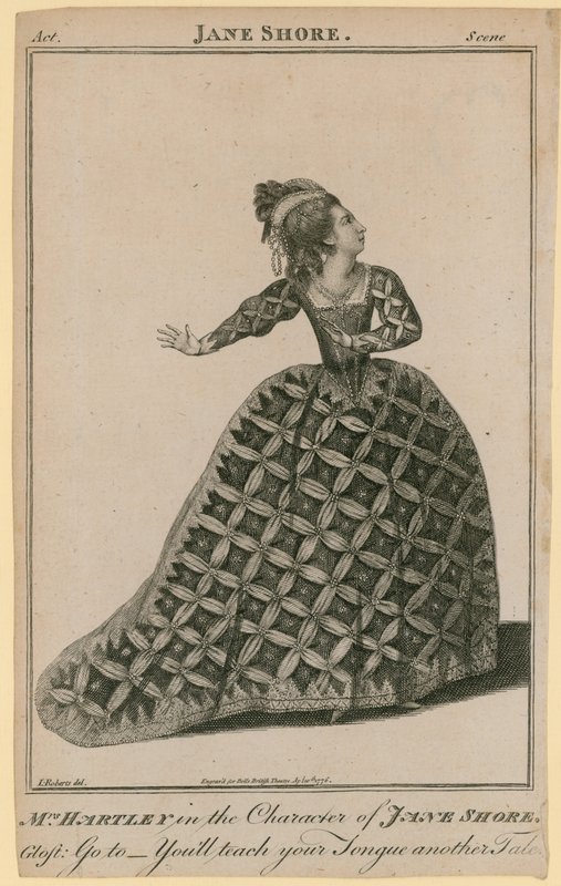 Bayan Hartley, Jane Shore karakterinde by English School