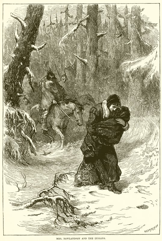Bayan Rowlandson ve Kızılderililer by English School