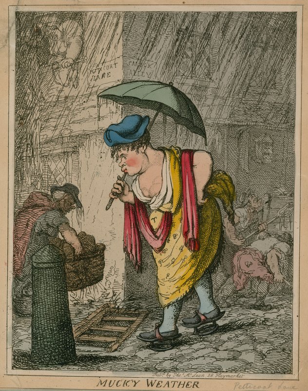 Kötü hava; karikatür by English School