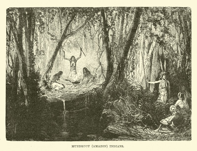 Mundrucu (Amazon) Kızılderilileri by English School