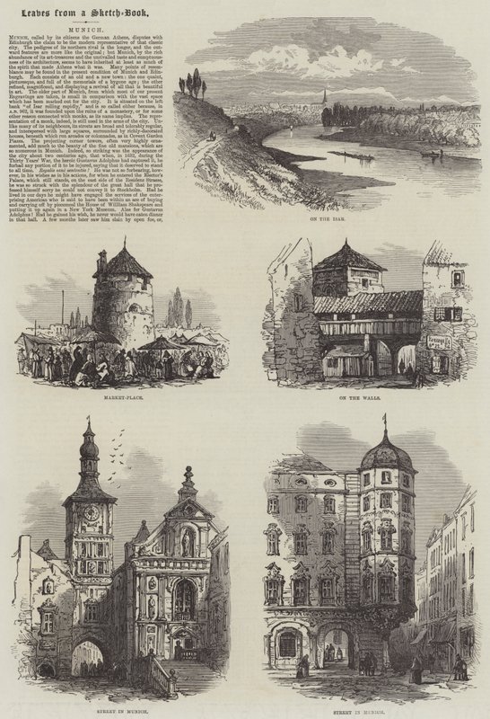 Münih (gravür) by English School