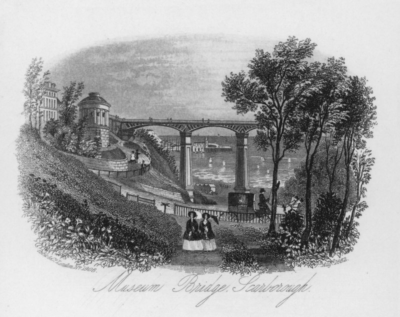 Müze Köprüsü, Scarborough (gravür) by English School