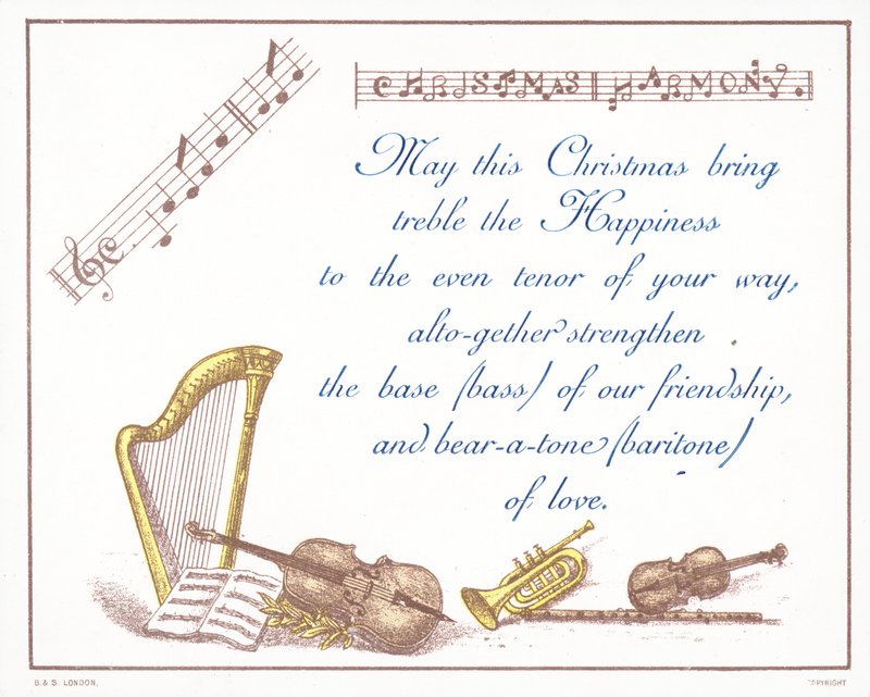 Müzik Aletleri, Noel Kartı by English School