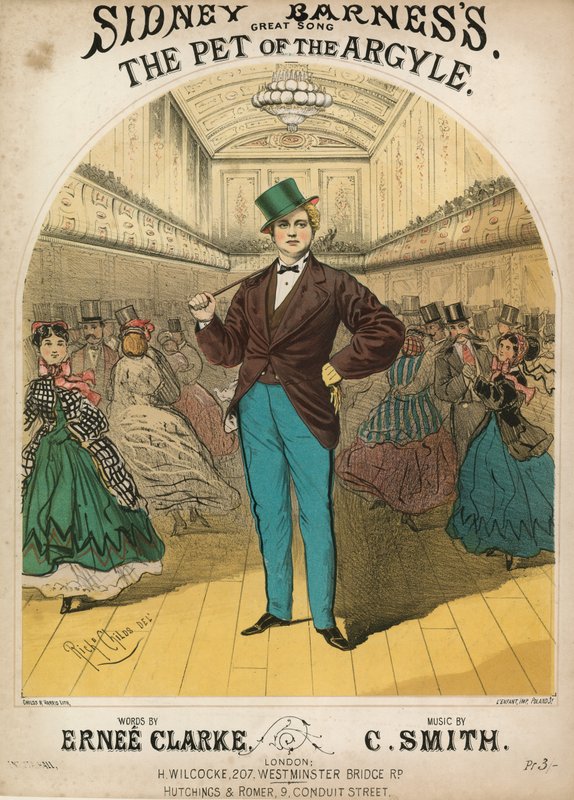 Sidney Barnesss şarkısı The Pet of the Argyle için müzikal puan by English School