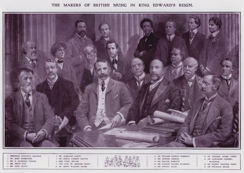 Kral Edward VII (lito) döneminde müzisyenler ve besteciler by English School