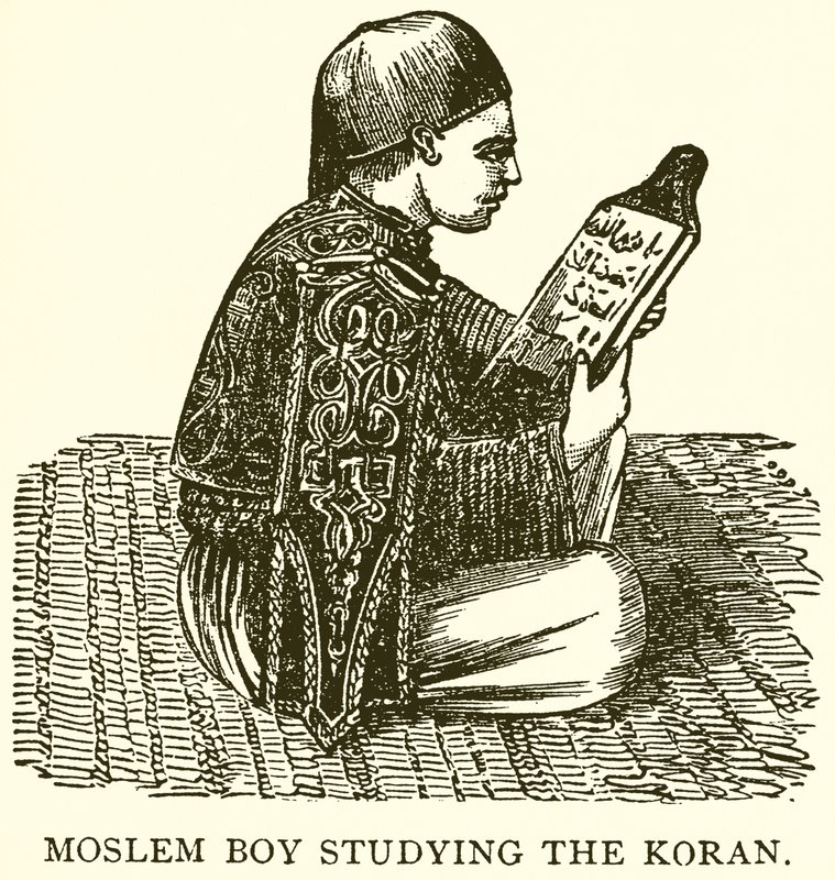 Kuran okuyan Müslüman çocuk by English School