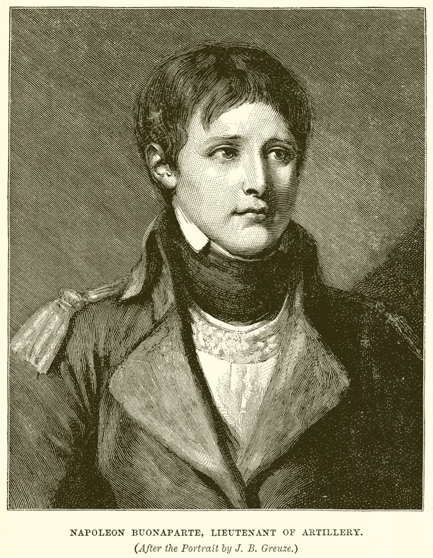 Napolyon Buonaparte, Topçu Teğmeni by English School