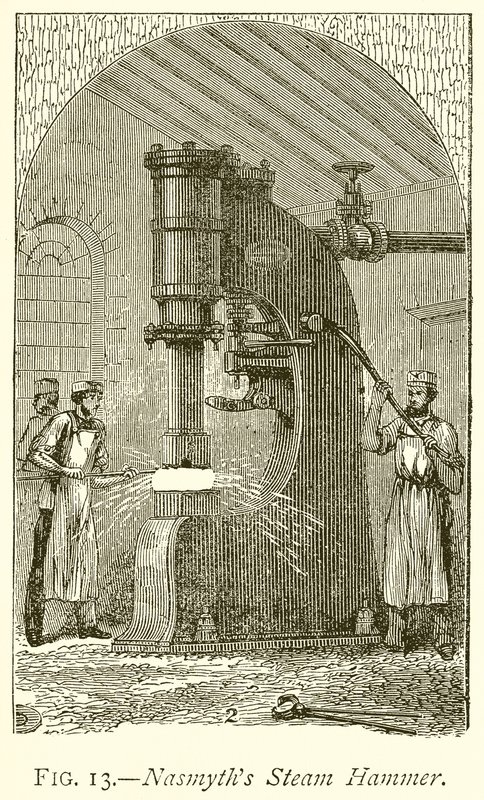 Nasmyths Buharlı Çekiç by English School