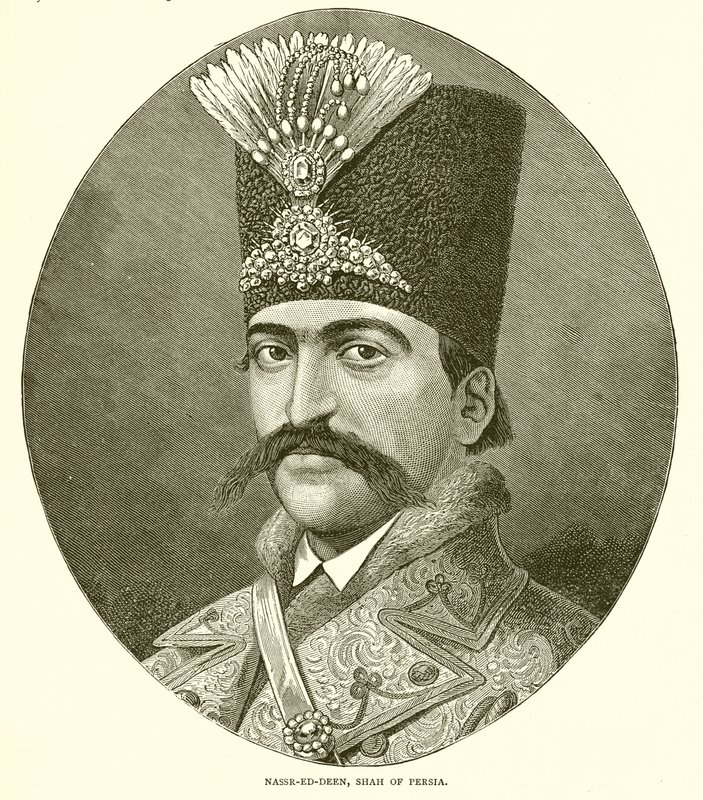 Nasır ed Deen, İran Şahı by English School