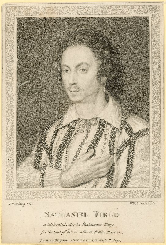 Nathaniel Field, Shakespeare oyunlarında ünlü bir aktör by English School