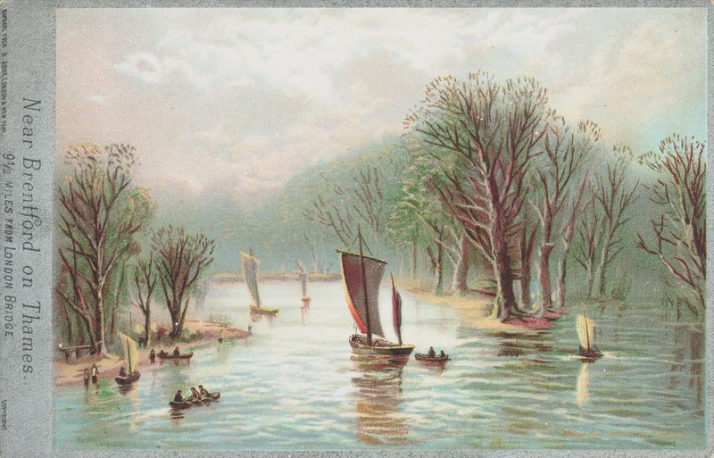 Thames Nehri üzerinde Brentford yakınlarında by English School