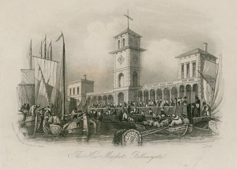 Yeni Billingsgate Pazarı by English School