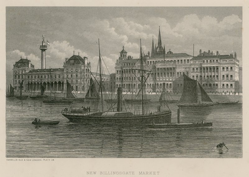 Yeni Billingsgate Pazarı by English School