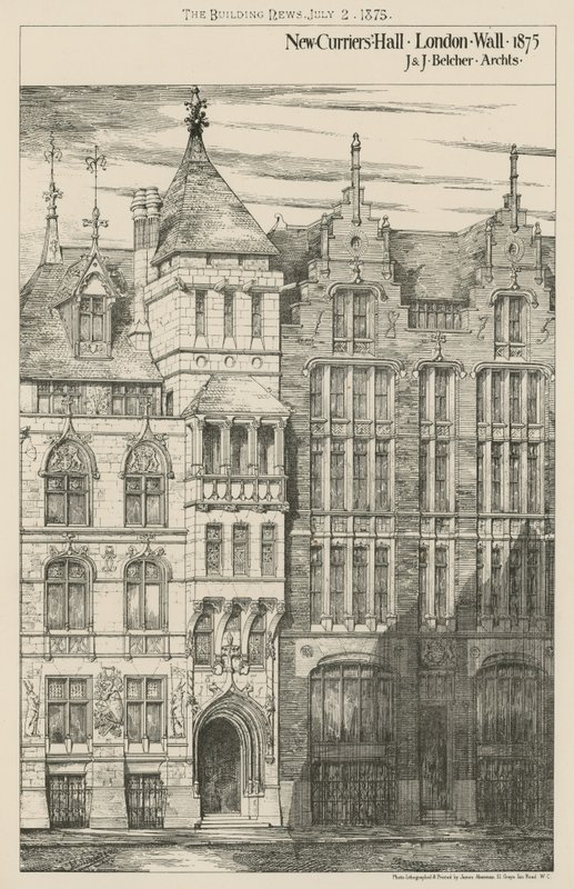 New Curriers Hall, Londra Duvarı by English School